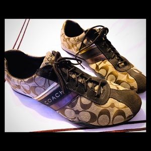 Size 12 Auth Coach Monogram City Sneakers
